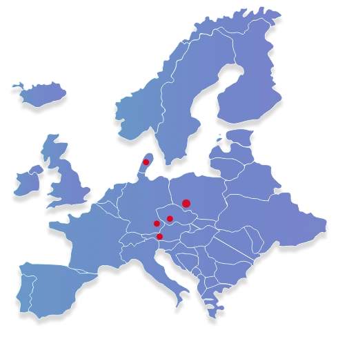 Mapa dystrybucji SkanCraft w Europie